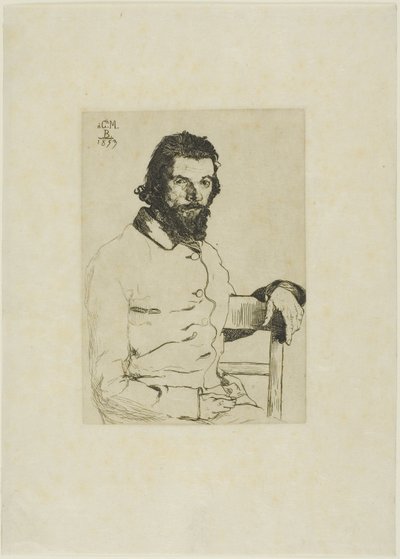 Portrait de Meryon - Félix Henri Bracquemond