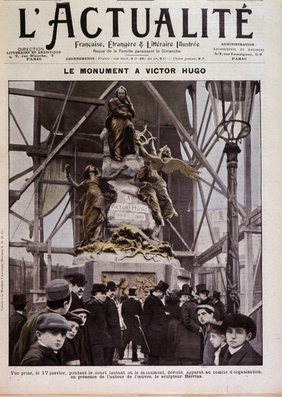 Inauguration du monument à Victor Hugo par Barrias, Paris, 17 janvier - Félix Joseph Barrias