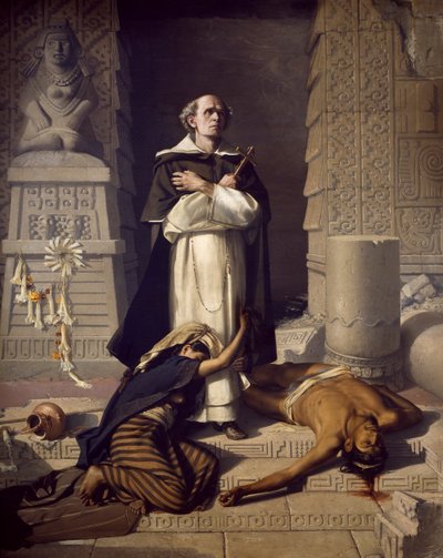Père Bartolomé de Las Casas, défenseur des Amérindiens - Félix Parra