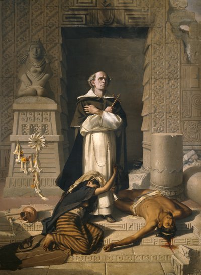 Frère Bartolomé de Las Casas, défenseur des Indiens - Félix Parra