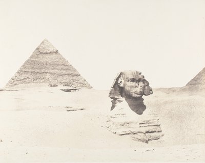 Nécropole de Djizeh à Memphis, Sphinx et Pyramides, 1851-52, imprimé 1853-54 - Félix Teynard