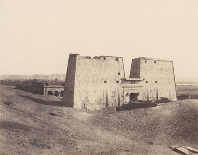 Edfou Apollonopolis Magna, vue générale du temple - Félix Teynard