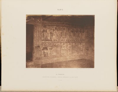 El-Fourdjeh. Architecture Hypogéenne - Peinture Inérieure de la Paroi Droite - Félix Teynard