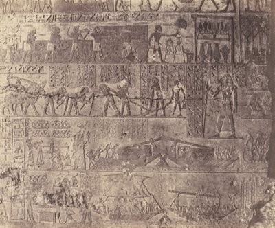 El-Kab éléthya, Architecture Hypogéenne - Tombeau de Phapé - Sculptures, 1851-52, imprimé 1853-54 - Félix Teynard