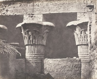 Esneh Latopolis, Construction ensablée - Architrave, Fûts, et Chapiteaux, 1851-52, imprimé 1853-54 - Félix Teynard