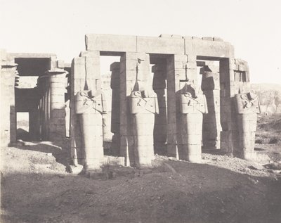 Gournah Thèbes, Palais Dit le Memnonium - Félix Teynard