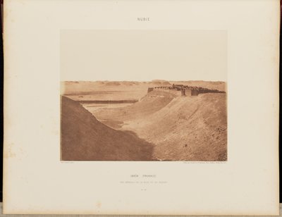 Ibrîm (Premnis). Vue Générale de la Ville et du Désert - Félix Teynard