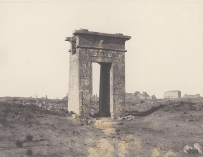 Karnak Thèbes, Grande Porte du Nord Vue du Point X, 1851-52, imprimé en 1853-54 - Félix Teynard