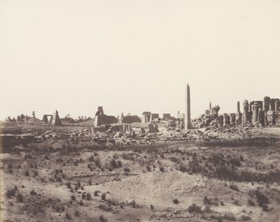 Karnak Thèbes, Vue Générale des Ruines Prise du Nord-Est, en V, 1851-52 - Félix Teynard