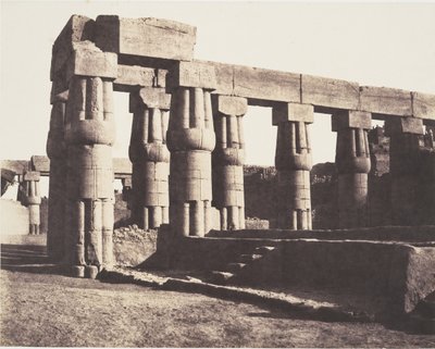 Louksor Thèbes, Construction Postérieure - Galeries - Parallèles - Félix Teynard