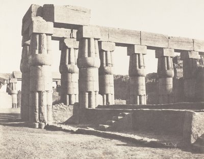 Louksor Thèbes, Construction Postérieure - Galeries Parallèles - Félix Teynard