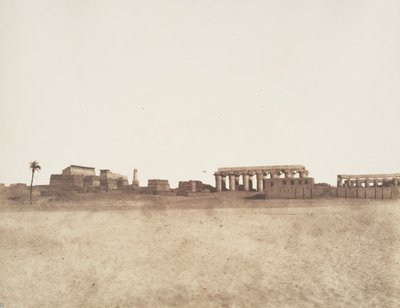 Louksor Thèbes, Vue Générale des Ruines, 1851-52 - Félix Teynard