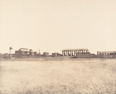 Louksor Thèbes, Vue générale des ruines, 1851-52 - Félix Teynard