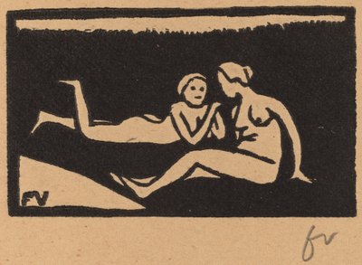 Baigneuses étendues sur l