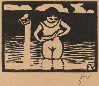 Fillette enlevant sa chemise - Félix Vallotton