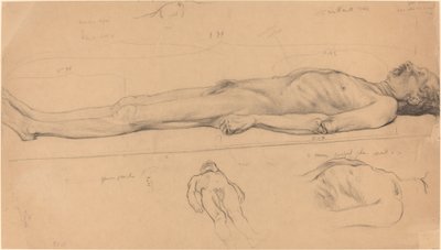 Étude de cadavre pour Le Christ mort - Félix Vallotton
