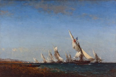 Retour des pêcheurs à Martigues, 2ème moitié du 19ème siècle - Félix Ziem