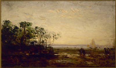 Martigues, effet de crépuscule, entre 1850 et 1900 - Félix Ziem