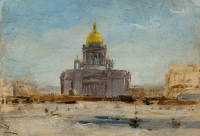 Saint-Pétersbourg, Saint-Isaac, entre 1-1844 et 9-1844 - Félix Ziem