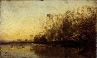 Coucher de soleil, entre 1850 et 1860 - Félix Ziem