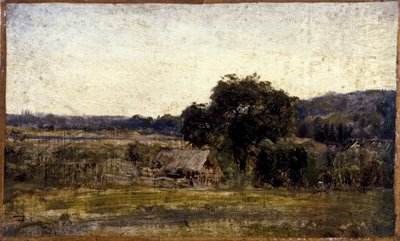 Chaumière, entre 1850 et 1860 - Félix Ziem