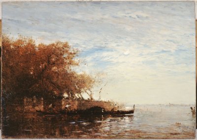 Venise, le Jardin Français au clair de lune, entre 1880 et 1890 - Félix Ziem