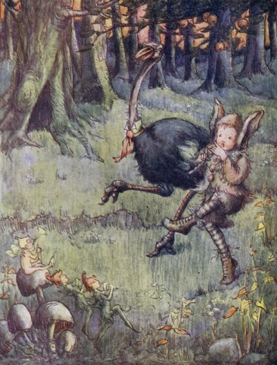 Autruche que Tootles emmènerait en promenade - Flora White