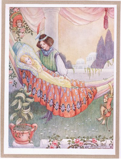 La princesse a mis les jeunes filles dans des hamacs - Flora White