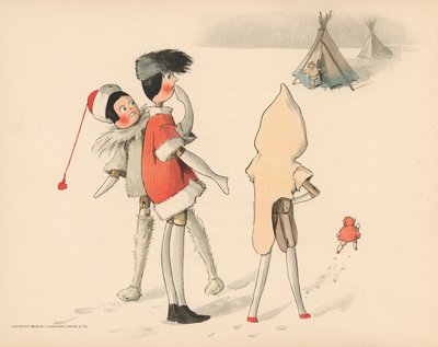 Illustration pour Les aventures polaires de Golliwogg - Florence K. Upton