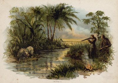 Scène de La Famille suisse Robinson : chasse au lion - Florence Maplestone