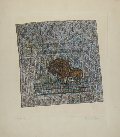 Bloc de courtepointe : "Audax et Fides" - Florence Truelson