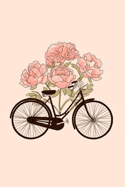 Vélo et fleur : Paris, 2022 - Florent Bodart