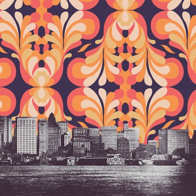 Ciel coloré au-dessus de New York - Florent Bodart