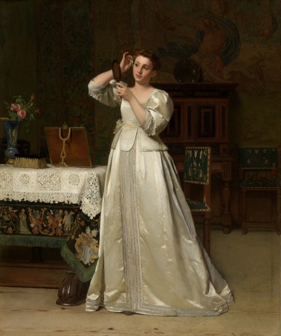Femme avec miroir - Florent Willems