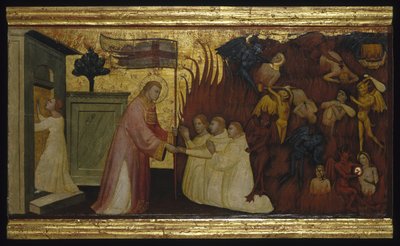 Saint Laurent libère les âmes du purgatoire - Florentine Lorenzo di Niccolò Italian