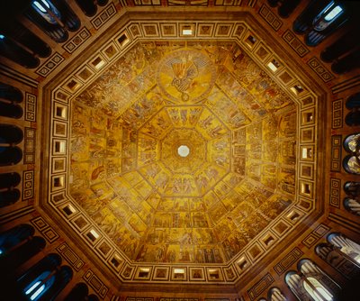 Plafond en coupole du baptistère Saint-Jean, Florence - Florentine School