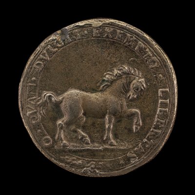 Cheval frappant le sol, vers 1545 (argent non sterling) (revers de 6240388) - Florentine School