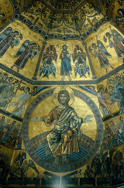 Mosaïque sur le plafond en coupole du baptistère Saint-Jean, Florence - Florentine School