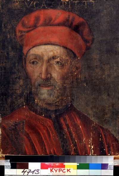 Portrait du riche banquier florentin Luca Pitti (1394-1472) - Florentine School
