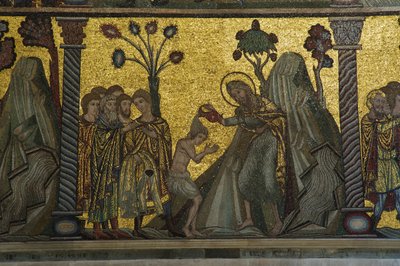 Le Baptême du Christ - Florentine School
