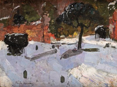 Cimetière à Warmond, 1907 - Floris Verster