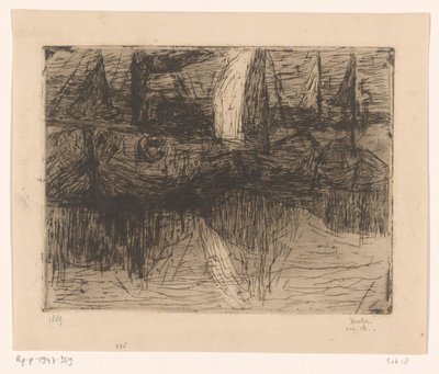 Navires dans le port - Floris Verster