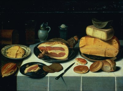 Nature morte avec un jambon - Floris Gerritsz van Schooten