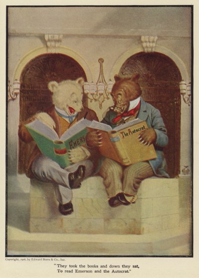 Ils ont pris les livres et se sont assis pour lire Emerson et l