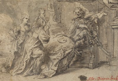 Philomèle, Procné et le roi thrace Térée - Follower of Abraham van Diepenbeeck