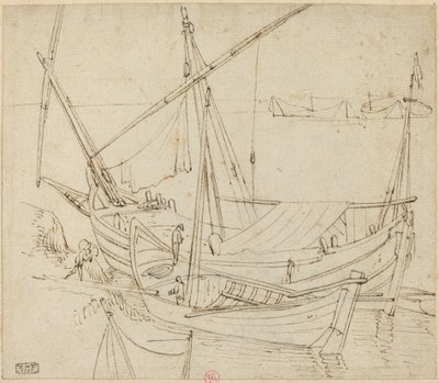 Bateaux - Follower of Agostino Tassi