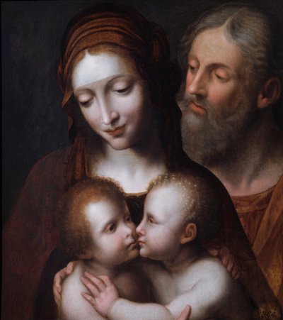 La Sainte Famille avec le petit Saint Jean - Follower of Bernardino Luini