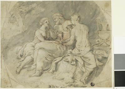 Loth et ses filles - Follower of Charles Le Brun