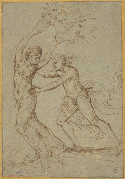 Apollon et Daphné - Follower of Giulio Romano