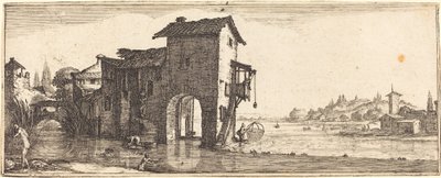 Le Moulin à eau - Follower of Jacques Callot
